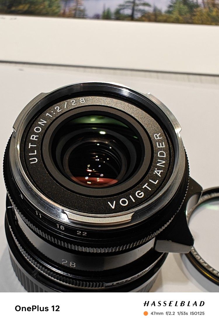 Voigtlanderlens Ultron 28mm F2 type II M-mount