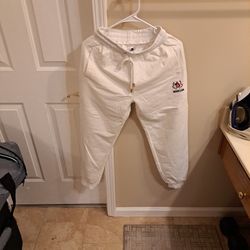 Moncler Sweatpants, White, Medium
