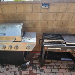Nexgril Propane Bbq And Blackstone Charcoal/propane Flat top