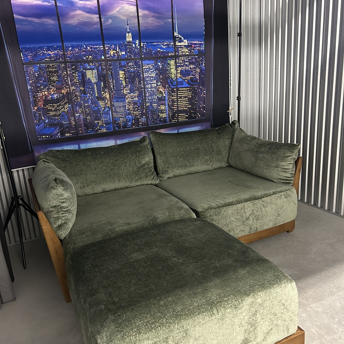 Bondi 2-Seater Sofa + Ottoman,  Like New, Perfect Condition