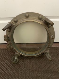 Porthole - Genuine - Vintage -Solid Brass - Circa 1930