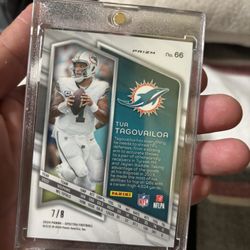 Numbered Football Card Out Of 8! 