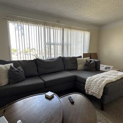 Grey sectional sofa 