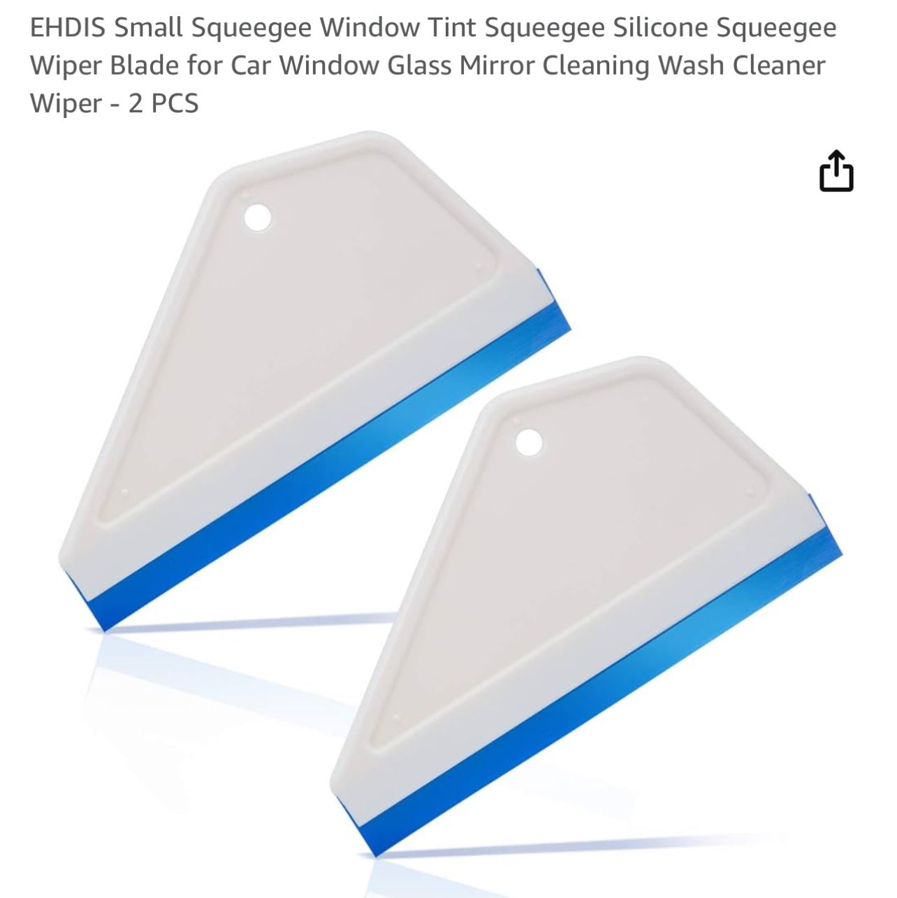 Window Silicone Squeegee for Glass/Mirrors (set of 2)