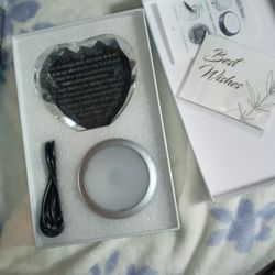 To Mother Crystal Heart W/Light