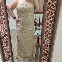 Sequence Gold Long Dress
