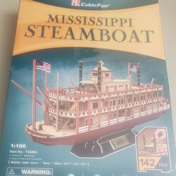 Mississippi Steamboat 3D Puzzle 