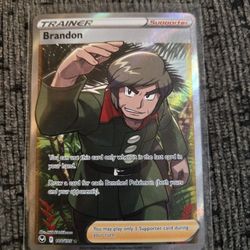 2021 Silver Tempest Brandon Pokemon Card 