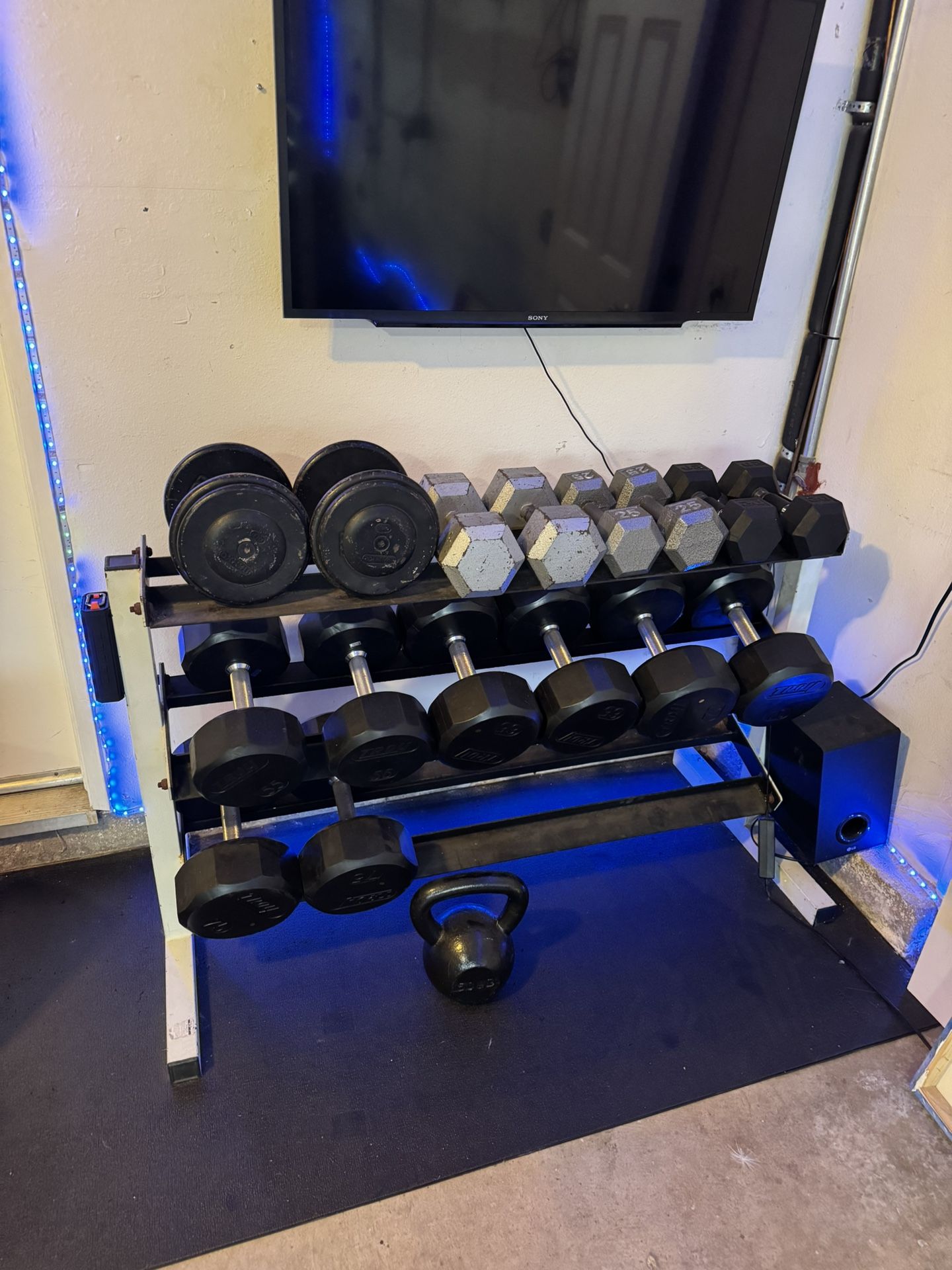 Dumbbells + Rack