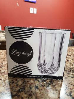 Long champ 4 piece glass set