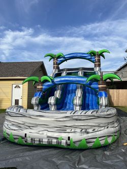 15ft Double Lane Waterslide