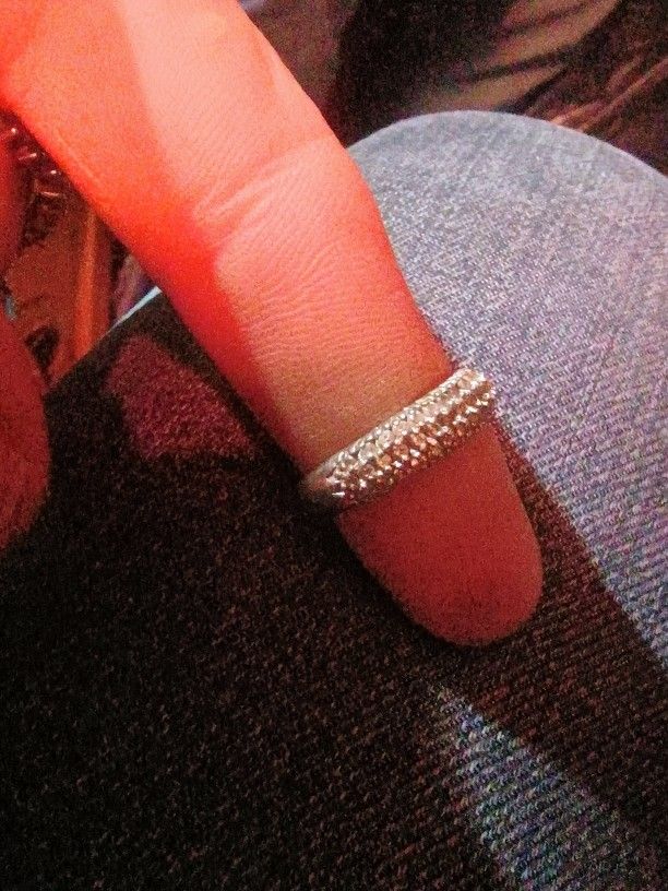 Sterling Silver W/Pave Diamonds