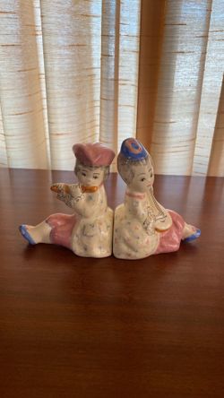 Vintage 1920’s French Porcelain Bookends