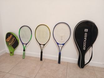 3 Tennis Rackets - 27in. / 25in. / 23in.