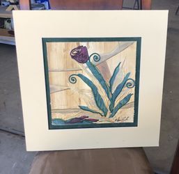 Original fine art Acrylic 2ply museum board