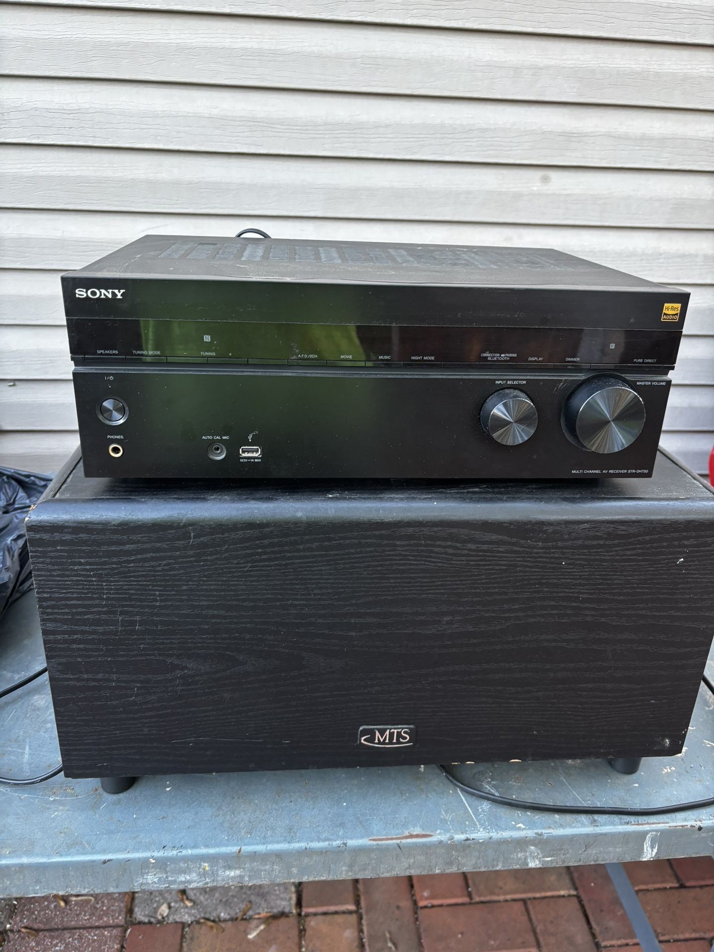 Receiver And Woofer