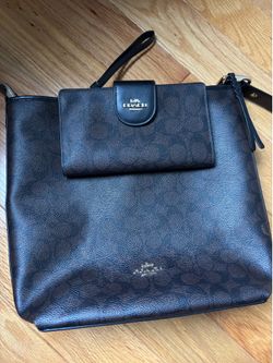 COACH BAG AND WALLET/ WRISTLET