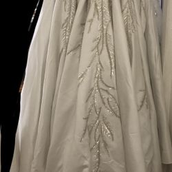 Wedding Dress In  good Condition Size L