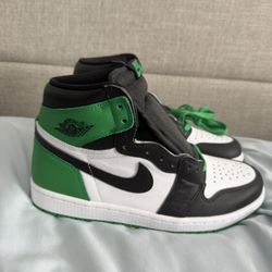Jordan 1 Retro High OG Lucky Green Size 8