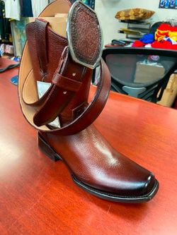 Nuevas botas de piel con cinto horma Dubái