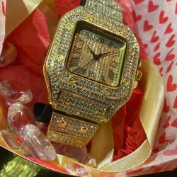 Yellow Golden Unisex Resizable Valentine’s stainless steel