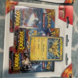 Pokémon TCG Scarlet & Violet Surging Sparks Three Booster Blister