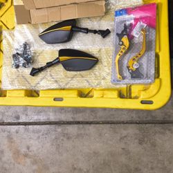 Sport Bike Mirrors Clutch And Brake Levers