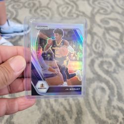Ja Morant Rookie Draft Pick Silver Prizm Basketball