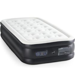 Yapamar Air Mattress - 16" Air Bed Inflatable Blow Up Mattress Airbed with Built-in High Capacity Pump, Double Height, Adjustable, Non-Slip Bottom Des