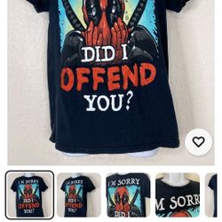 Deadpool T-Shirt Men's Medium  Size