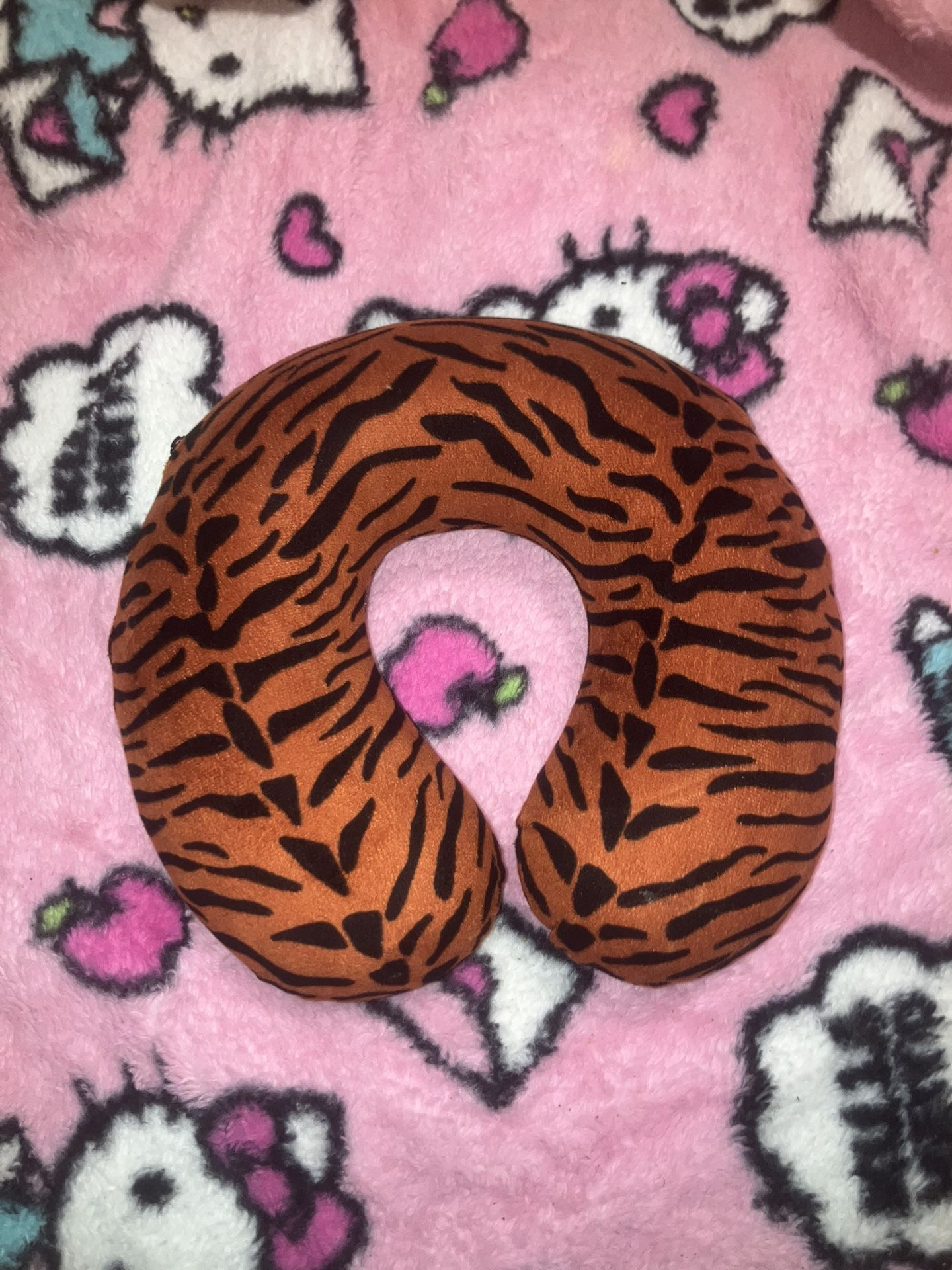 Tiger Print Neck Pillow 