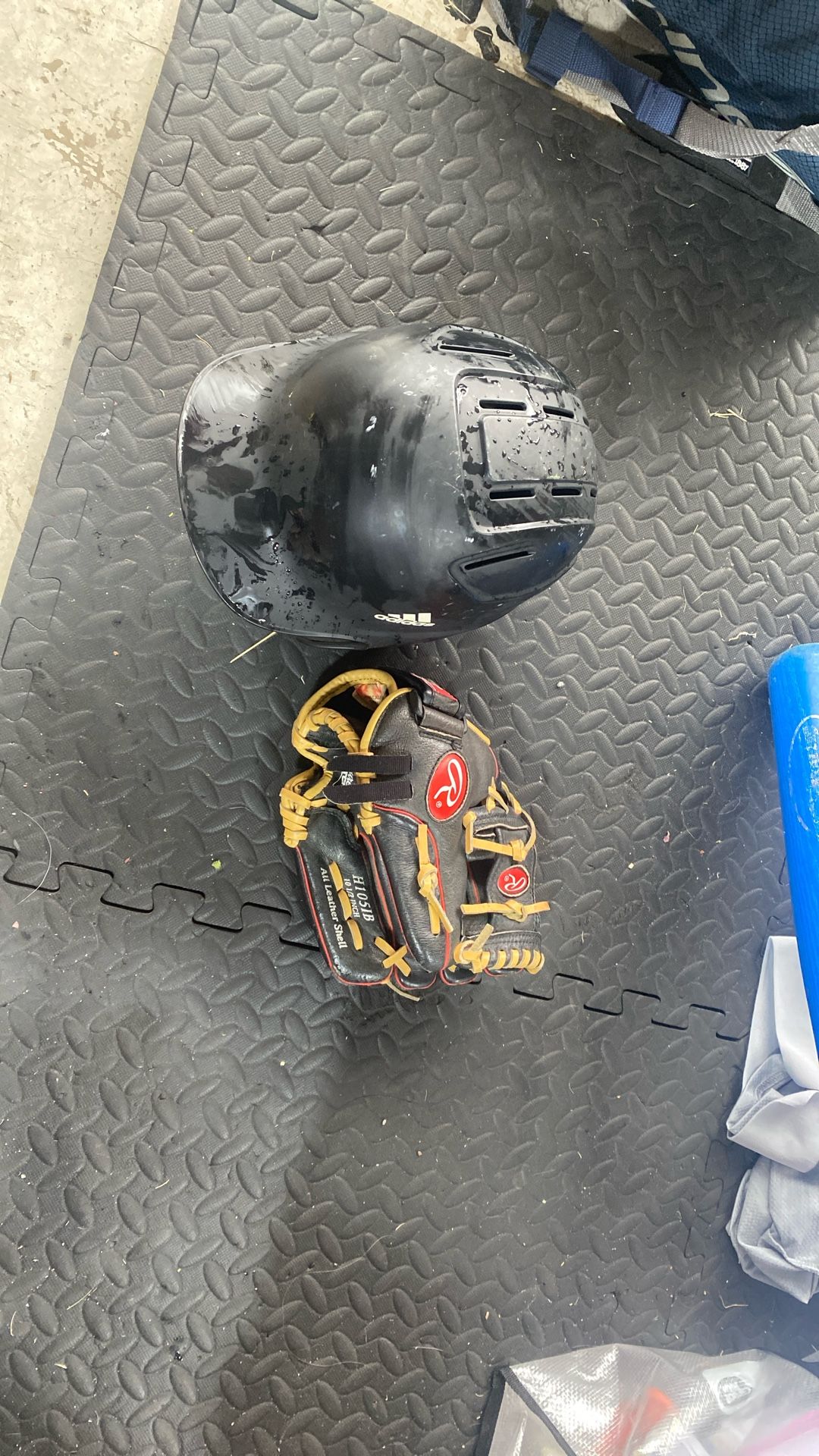 Tee Ball Helmet And Glove