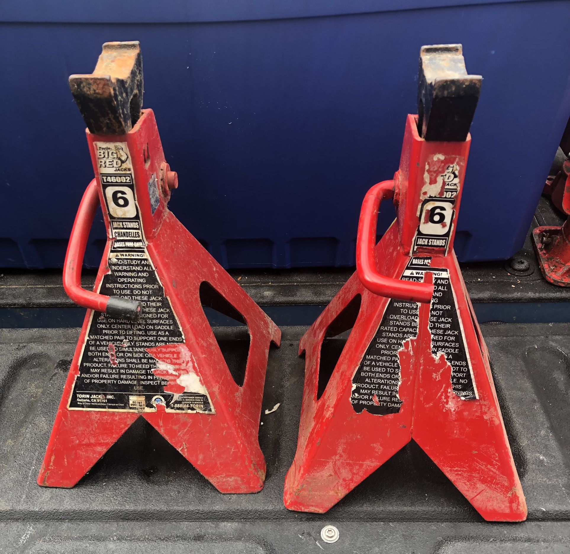 big red jack stands 6-ton 1-pair t46002