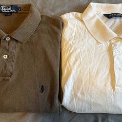 Ralph Lauren Polo Shirts Lot of 4 Vintage Golf Men’s Size L  XL