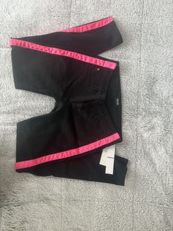 Hudson Jeans Black with Pink Trim Women's Cropped Jeans 👖