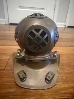 Vintage Style Brass/copper  Diving Helmet Decorative Accent - Bronze Finish 7x7