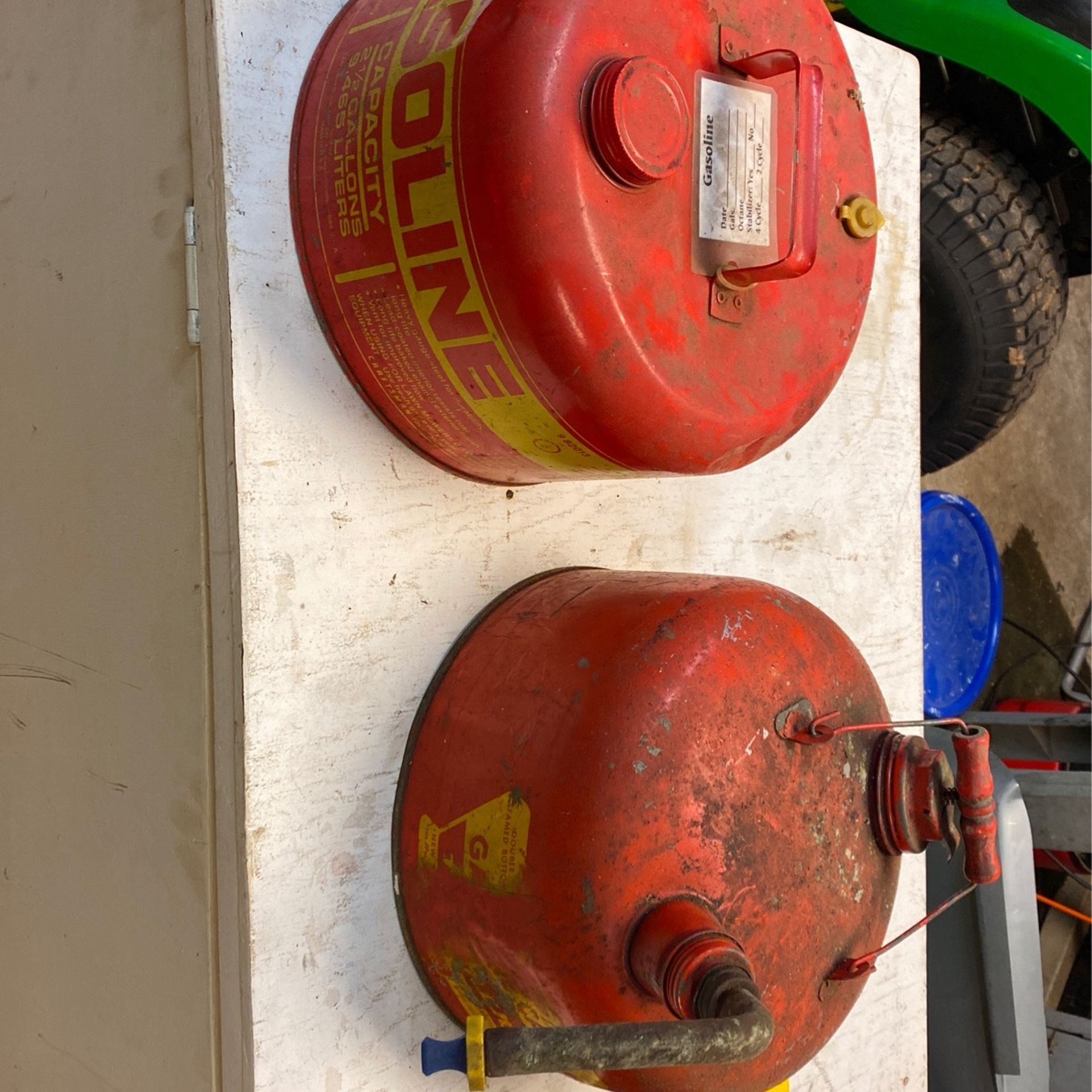 Vintage Metal Gas Cans
