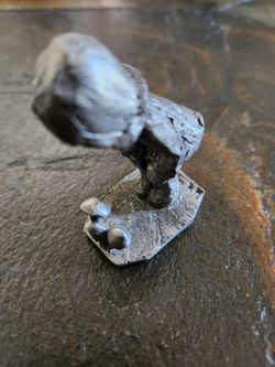 Hudson Pewter Girl Picking Mushrooms Walli Ortman Figurine #63