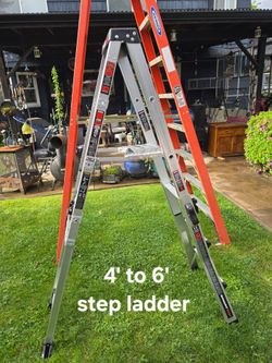 Little Giant Ladders Multi 4 to 6-ft step ladder - 300 lbs. Load Capacity Telescoping Multi
Heavy duty rating
Type 1A