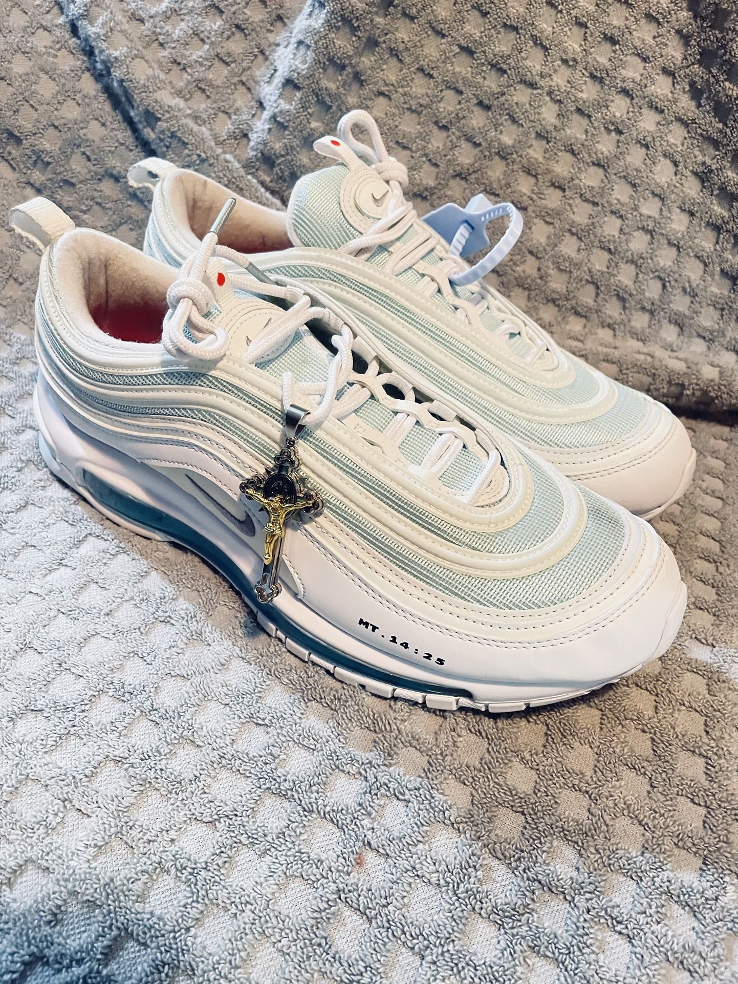 Authentic 2019 MSCHF X INRI Nike Air Max 97 Jesus Shoes