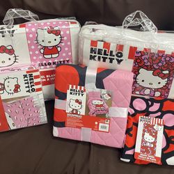 Hello Kitty Sheets Blankets Beach Towels Bedspreads 
