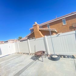 White Vinyl Fence