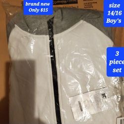 $15🌐Boys Jacket, Short & Pant 3-Piece Set. Size xL 14/16 Brand New Only $15 for 3 piece Set