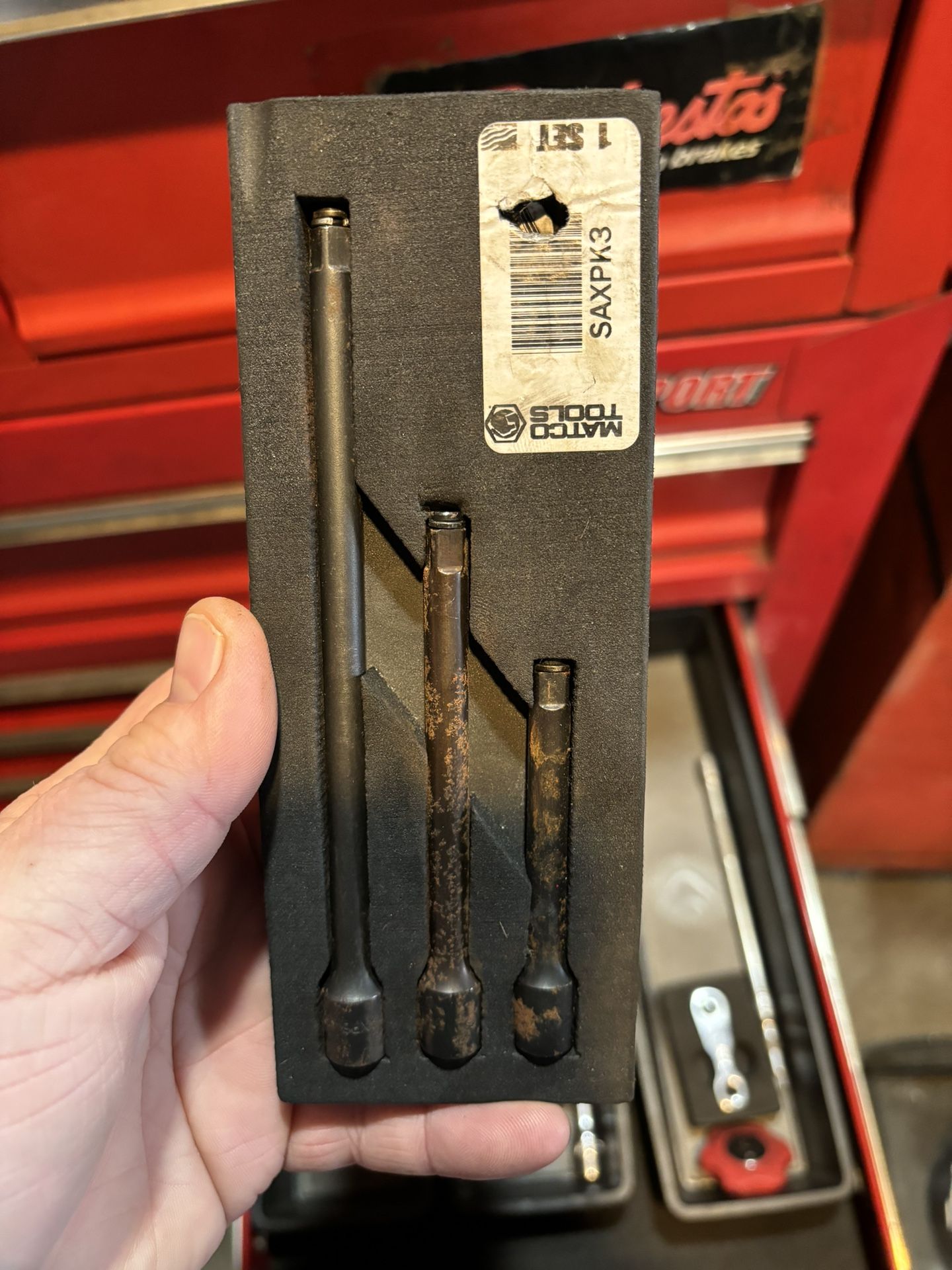 1/4 Inch Drive 3 Piece Impact Extension Set