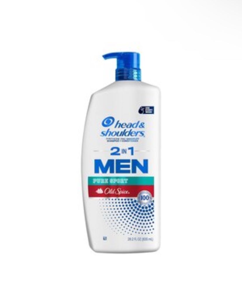 Head & Shoulders Men's 2 in 1 Dandruff Shampoo and Conditioner, Old Spice Pure Sport, 28.2 fl oz