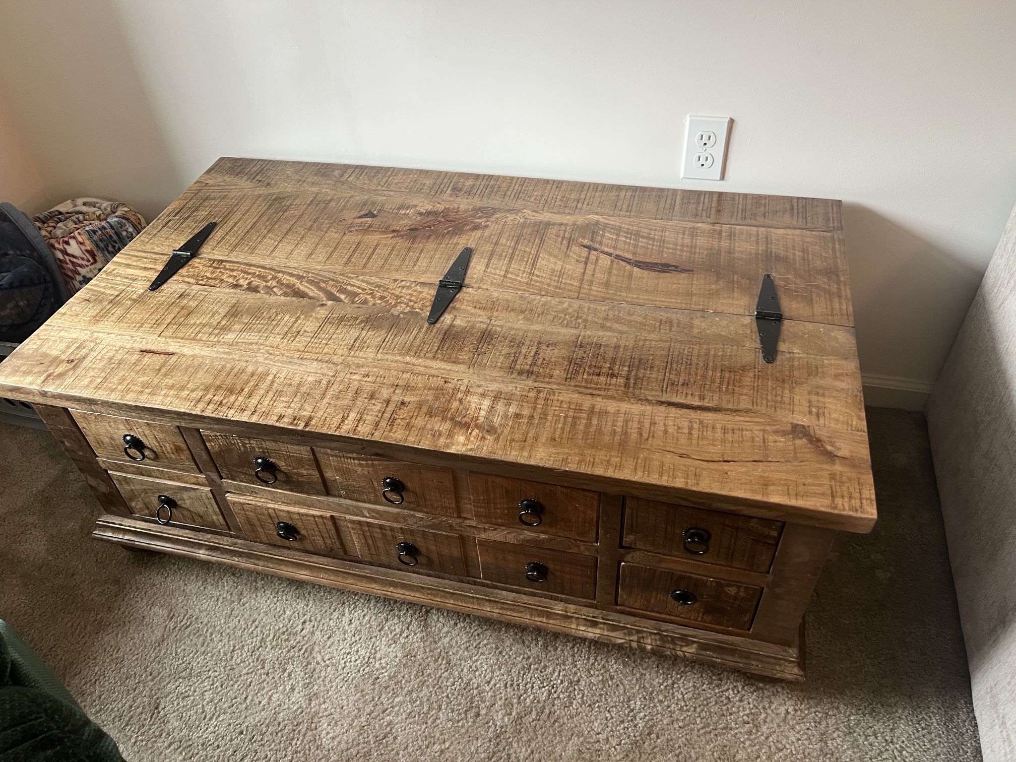 Rustic Solid Wood Coffee Table