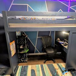 Twin Loft Bed With Desk
