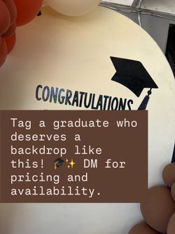 🎓 Custom Balloon Backdrop 🎓