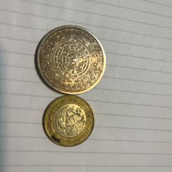 10$ Pesos & 1oz Silver Mayan Coin 