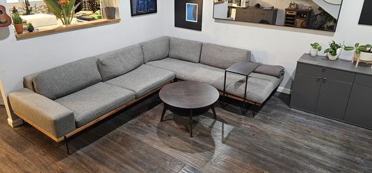 Gray Designer Couch Sofa Sectional Furniture Croft House